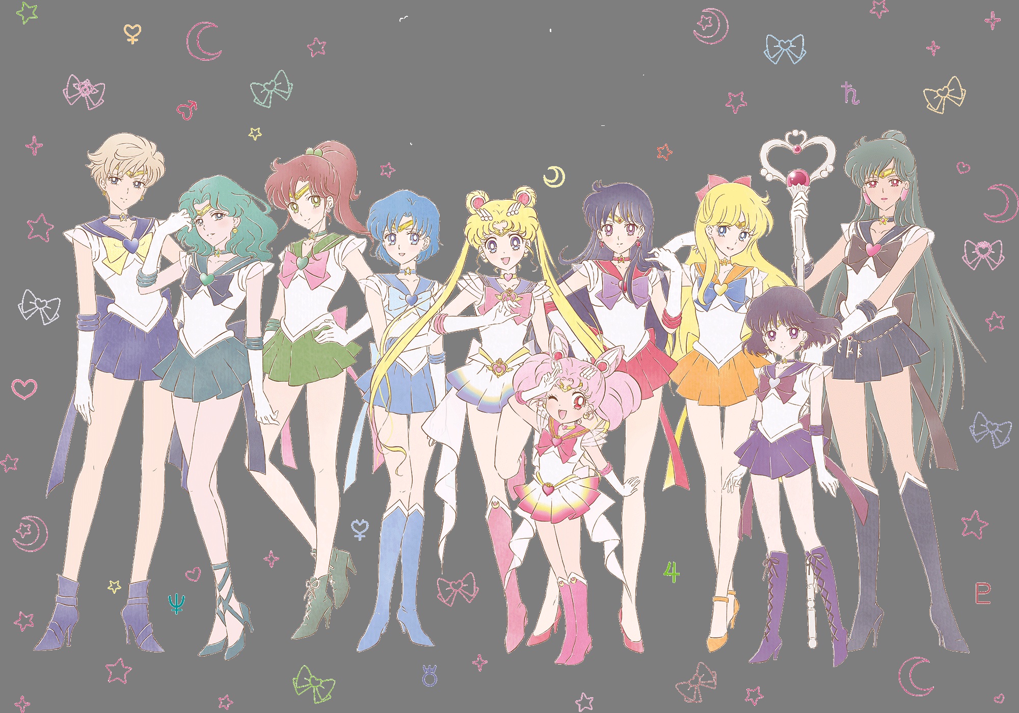 Sailor Moon Aino Minako Chibiusa Hino Rei Kaiou Michiru Kino Makoto Meiou Setsuna Mizuno Ami